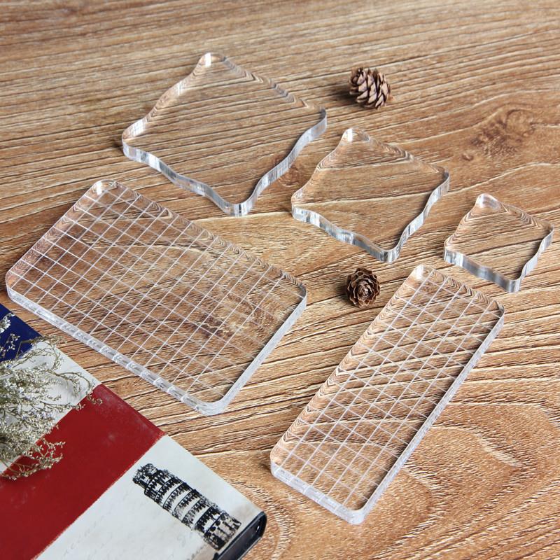 Acrylic Stamp Block Clear Stamping Tools journal stamps for journaling and scrapbooking