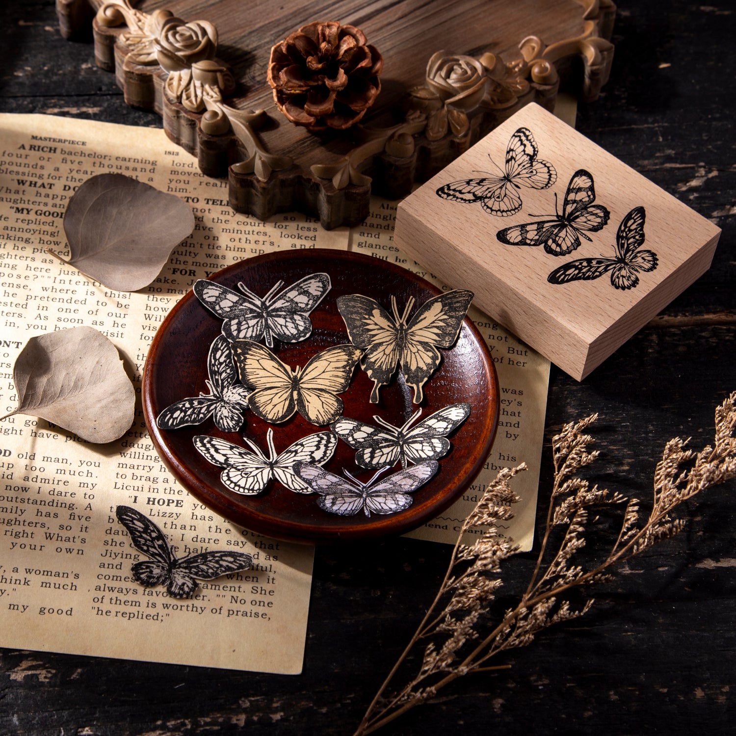 Explorer's Specimens Wooden Stamp