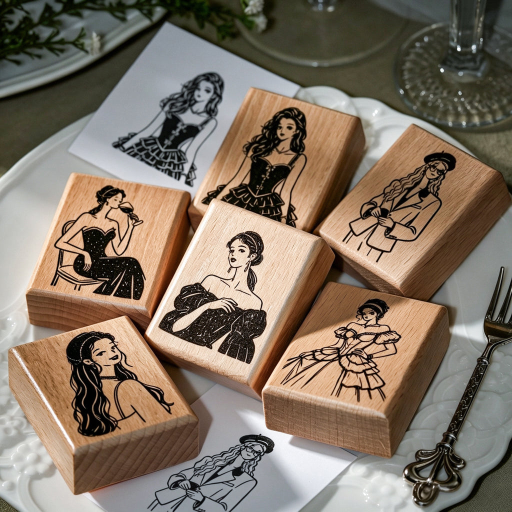 Evening Beauty Wooden Stamp