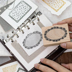 Dusk Dreaming of Lace Wooden Stamp for Journaling and Scrapbooking