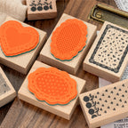 Dusk Dreaming of Lace Wooden Stamp for Journaling and Scrapbooking