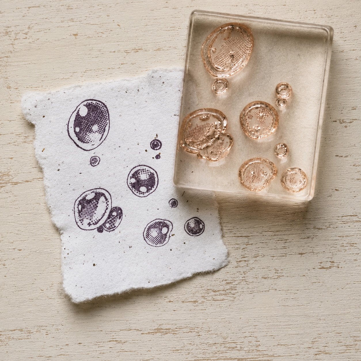 Water Droplet Acrylic Stamp