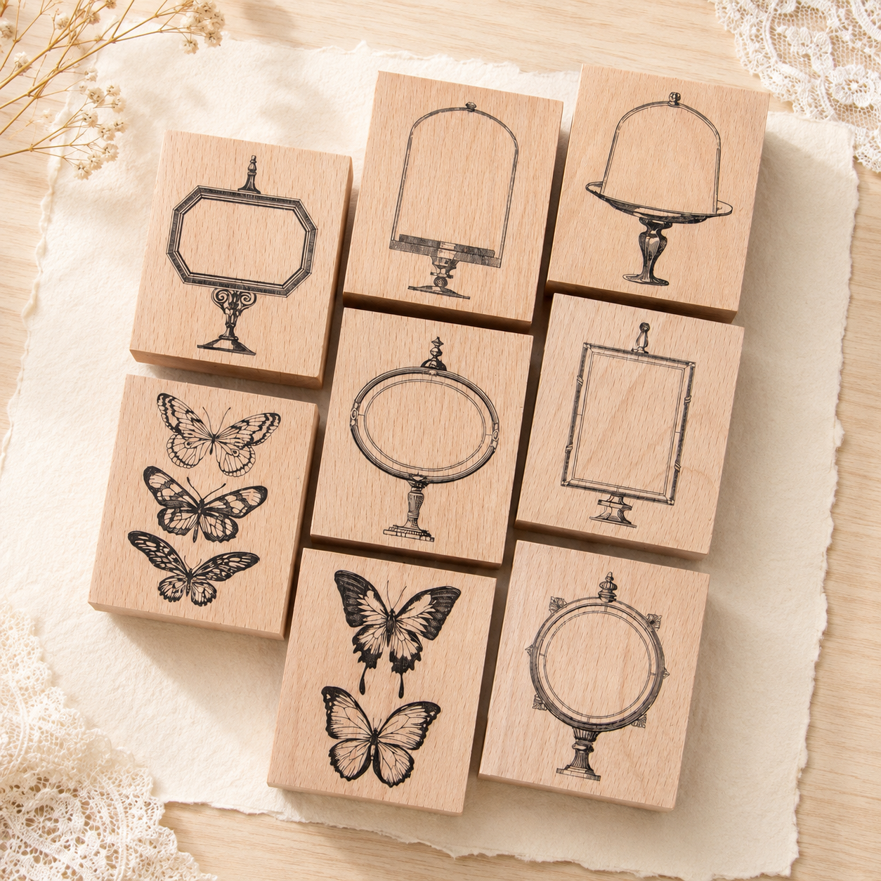 Explorer's Specimens Wooden Stamp