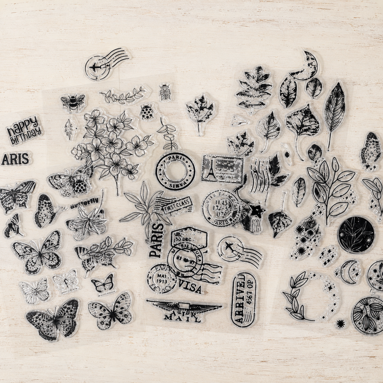 Vintage Series Transparent Silicone Stamp