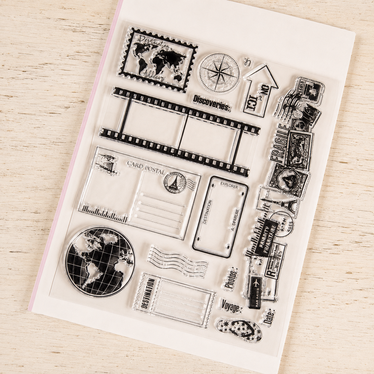 Vintage Series Transparent Silicone Stamp (5 Style)