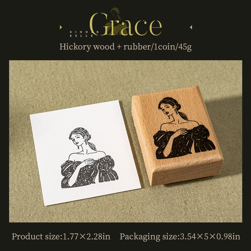 Evening Beauty Wooden Stamp